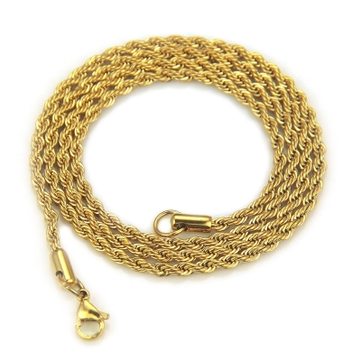 Rope Ketting- Goud