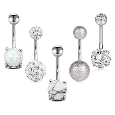 Piercing 5-pack - Zilver