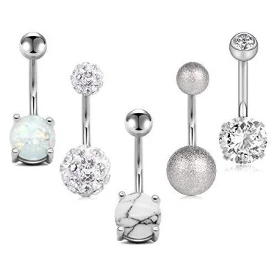 Piercing 5-pack - Zilver