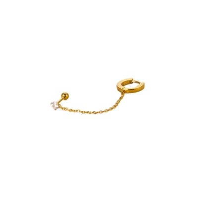 Classic String Oorbel - Goud