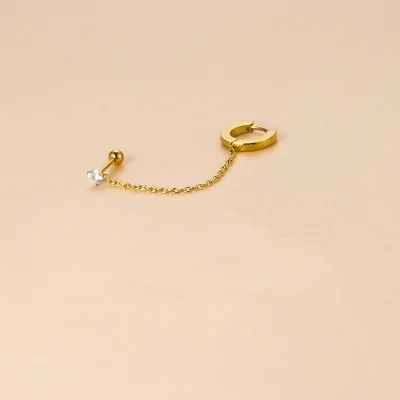 Classic String Oorbel - Goud