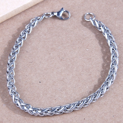 Woven Armband - Zilver