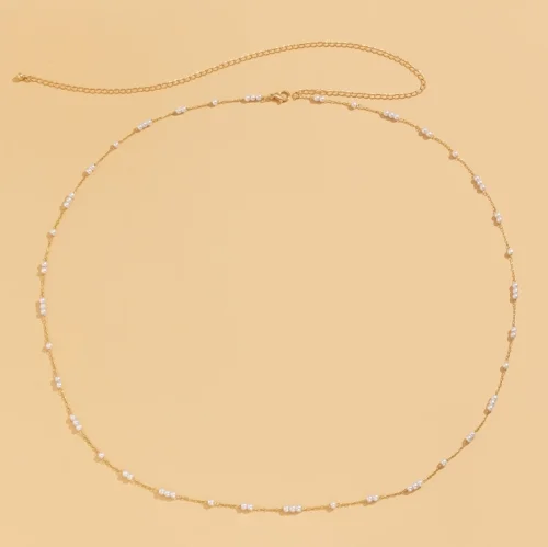 Parel Buikketting - Goud