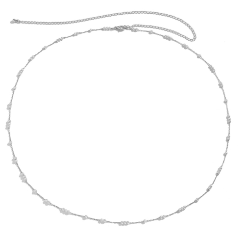 Parel Buikketting - Zilver