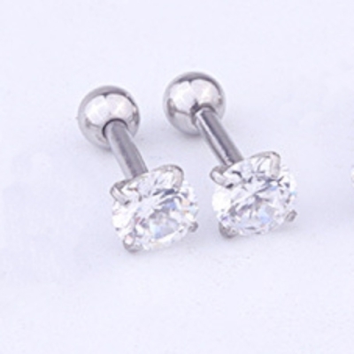 Staaf Piercing - Zilver
