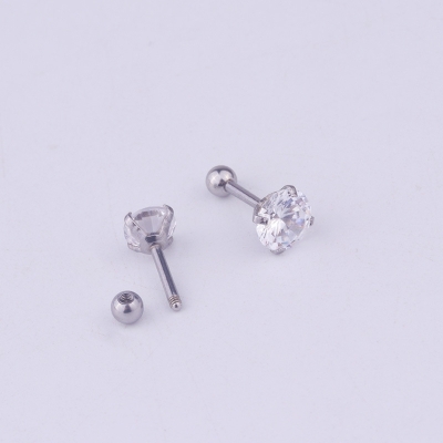 Staaf Piercing - Zilver