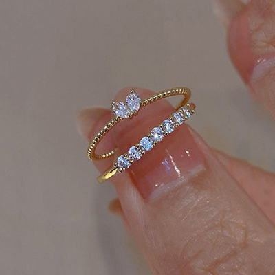 Double Fancy Ringen - Goud