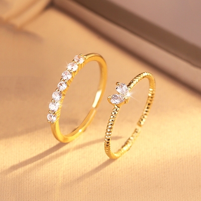 Double Fancy Ringen - Goud