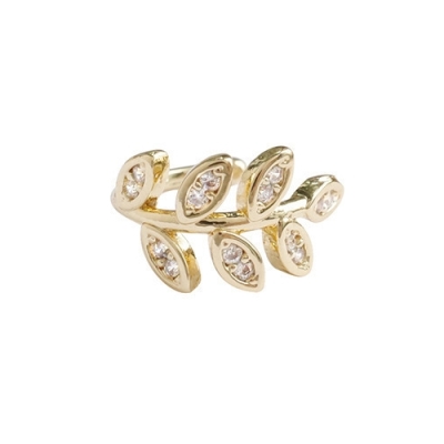 Blad Earcuffs - Goud