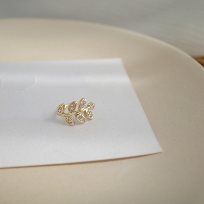 Blad Earcuffs - Goud