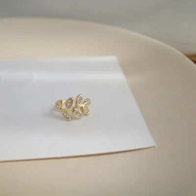 Blad Earcuffs - Goud
