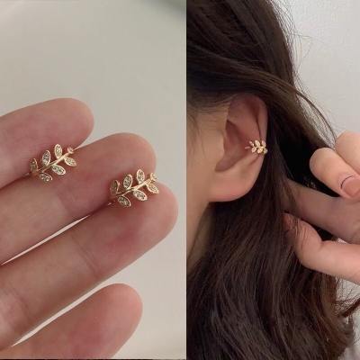Blad Earcuffs - Goud
