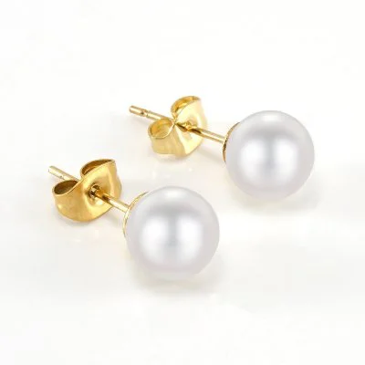 Parel Stekers Oorbellen - Goud