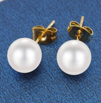 Parel Stekers Oorbellen - Goud