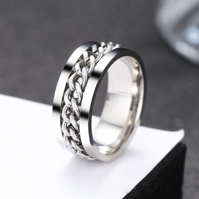 Ketting Ring - Zilver