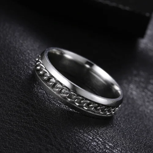 Ketting Ring - Zilver