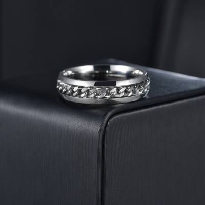 Ketting Ring - Zilver
