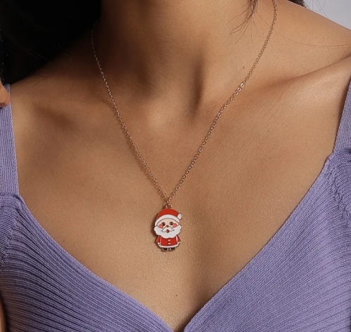 Kerstman Ketting - Goud