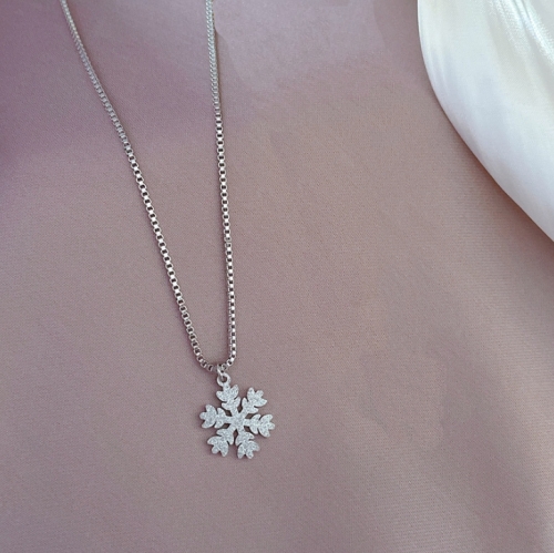 Sneeuwvlok Ketting - Zilver