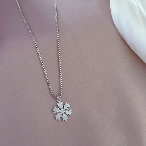 Sneeuwvlok Ketting - Zilver