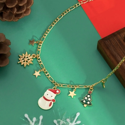 Sneeuwpop Figaro Ketting - Goud