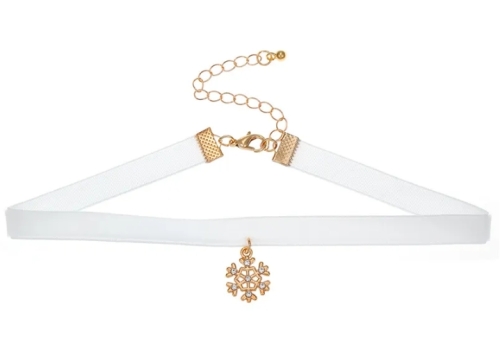 Sneeuwvlok Choker - Wit