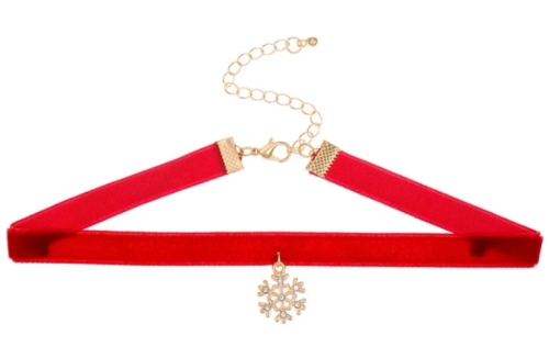 Sneeuwvlok Choker - Rood