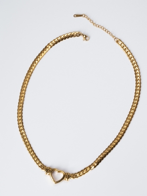 Big Hartje Ketting - Goud