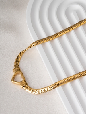 Big Hartje Ketting - Goud