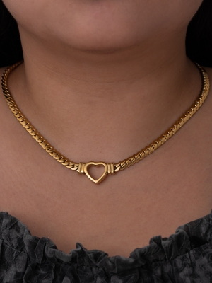 Big Hartje Ketting - Goud