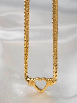 Big Hartje Ketting - Goud
