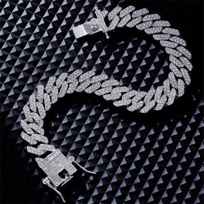 Iced Out Cuban Bracelet - Zilver