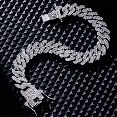 Iced Out Cuban Bracelet - Zilver