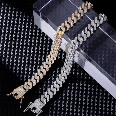 Iced Out Cuban Bracelet - Zilver