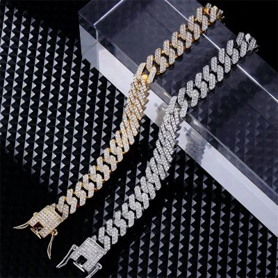 Iced Out Cuban Bracelet - Zilver