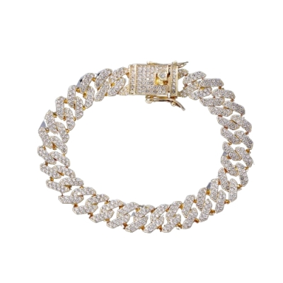 Iced Out Cuban Bracelet - Goud