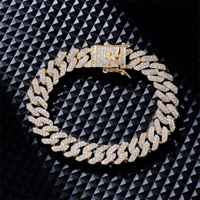 Iced Out Cuban Bracelet - Goud