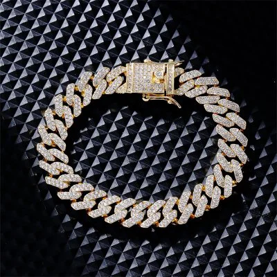 Iced Out Cuban Bracelet - Goud