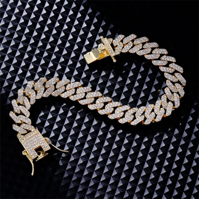 Iced Out Cuban Bracelet - Goud