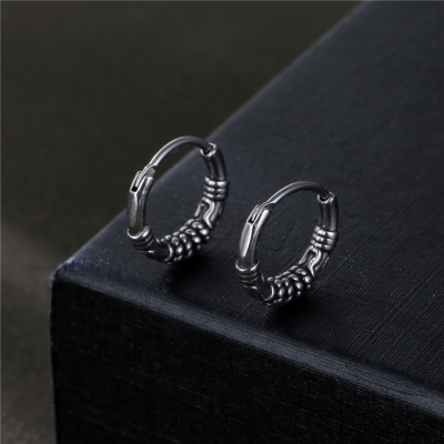 Design Hoop Oorbel - Zilver