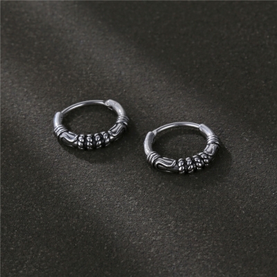 Design Hoop Oorbel - Zilver