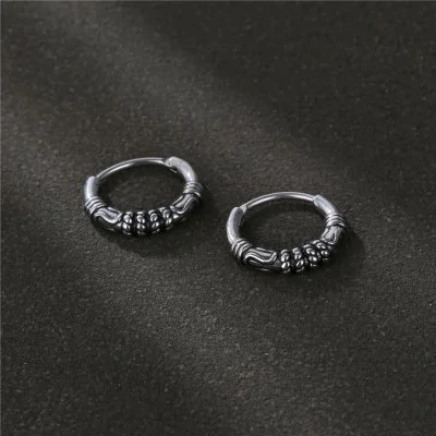 Design Hoop Oorbel - Zilver