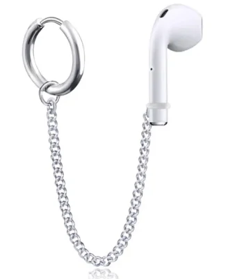 Holder Hoops Oorbellen - Zilver