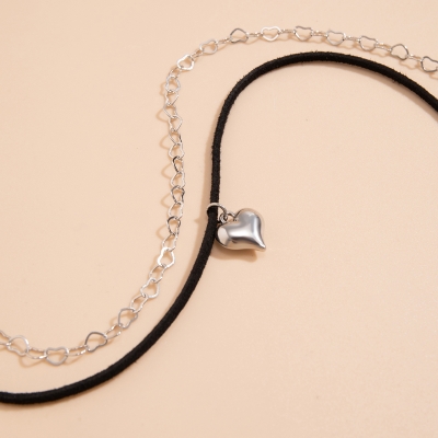 Hartje Choker - Zilver