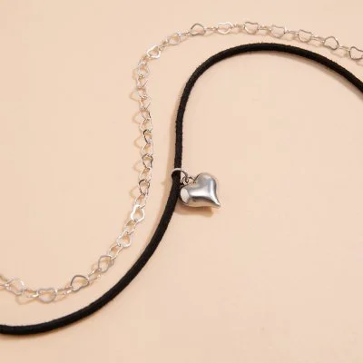 Hartje Choker - Zilver
