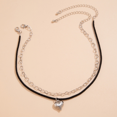 Hartje Choker - Zilver