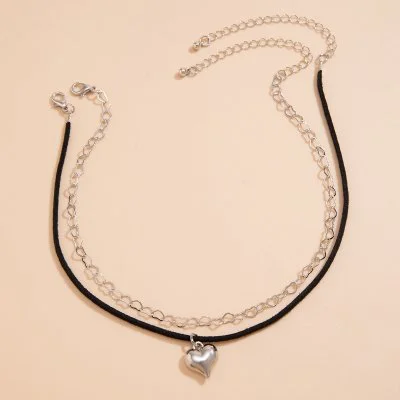 Hartje Choker - Zilver