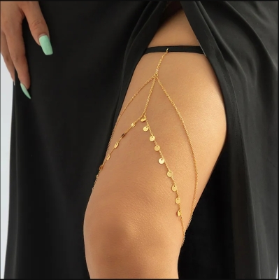 Cirkel Beenketting - Goud