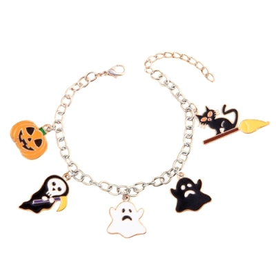 Halloween Armband - Zilver