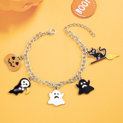 Halloween Armband - Zilver